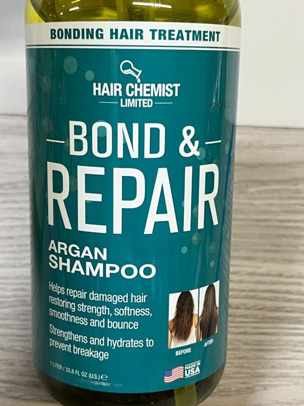 Hair Chemist Bond & Repair Argan Shampoo 33.8 Fl Oz Bonding Hair Treatment